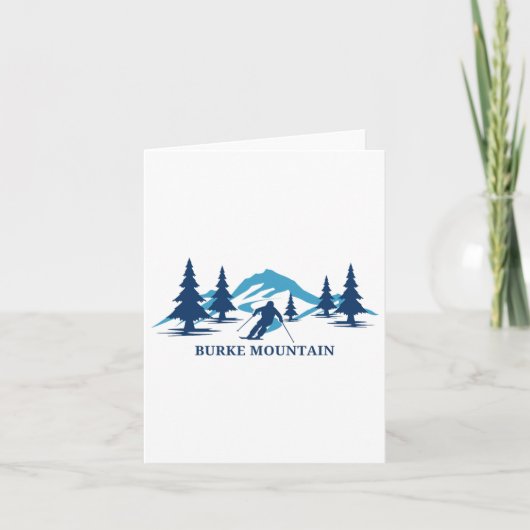 Carte Burke Mountain Vermont Ski Ski Ski Snowboard En (Devant)