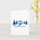 Carte Burke Mountain Vermont Ski Ski Ski Snowboard En (Fleur jaune)