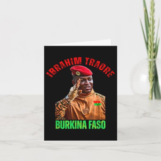 Carte Burkina Faso - Ibrahim Traoré Thomas Sankara (Devant)