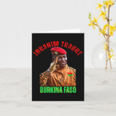 Carte Burkina Faso - Ibrahim Traoré Thomas Sankara (Fleur jaune)