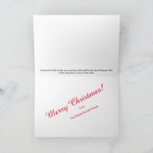 Carte Burnett Clan's Crathes Castle Holly Christmas Card (Intérieur)