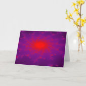 Carte Burning Galaxy Greeting Card (Fleur jaune)
