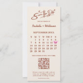 Carte Burnt Orange Boho Terracotta Mariage Enregistrer L (Devant)