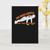 Carte Burpees Sports Funny Hatred Exhausting Fitness (Fleur jaune)