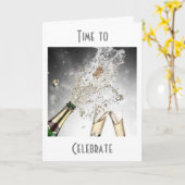 Carte BURSING With JOY=FÉLICITATIONS À LA RETRAITE (Fleur jaune)