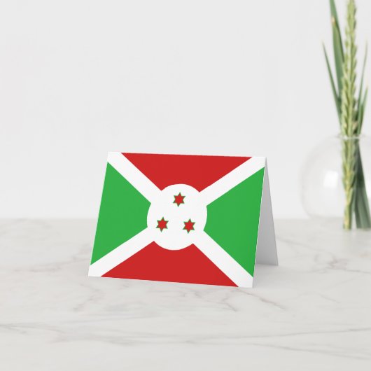 Carte Burundi drapeau (Devant)