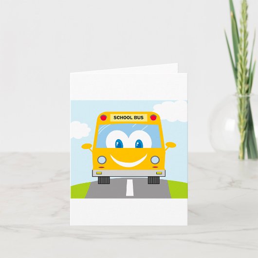 Carte Bus Scolaire Jaune Sourire