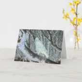 Carte Buse ombreuse perchée dans une oeuvre d'art forest (Fleur jaune)