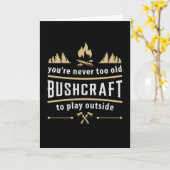 Carte Bushcraft Outdoor Apocalypse Survie Funny Cadeau (Fleur jaune)