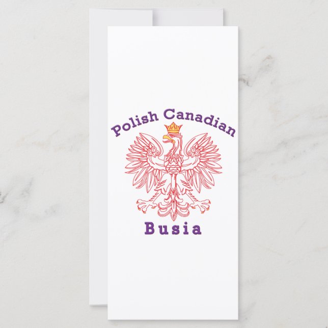 Carte Busia canadienne de l'aigle (Devant)