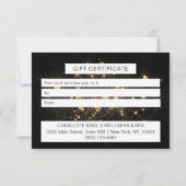 Carte BUSINESS CERTIFICACE cadeau pour vous (Dos)