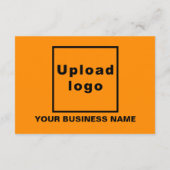 Carte Business Hanoukka Petite couleur orange Accueil pl (Dos)