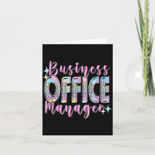 Carte Business Office Manager Funny Front Teamwork Regio (Devant)