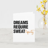Carte Business Quote Sweat Equity Entrepreneur (Fleur jaune)