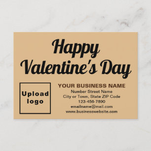 Carte Business Valentine Petit feu Brown Appartement Sal
