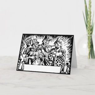 Carte Buskers fous de Noël