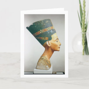Carte Buste de la Reine Nefertiti, vue de côté, du studi