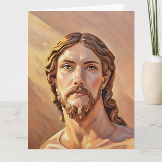 Carte BUSTE DU CHRIST SAUVEUR par MICHELANGELO 2026 (Devant)