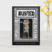 Carte Busted : "Thinking of you... obviously." (Fleur jaune)