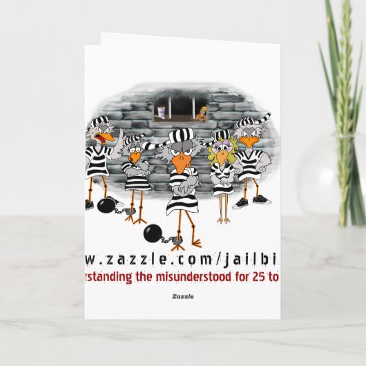 Carte Busted : "Thinking of you... obviously." (Dos)