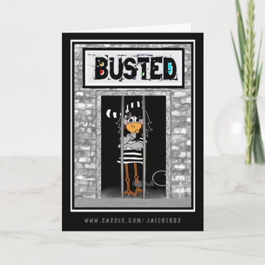Carte Busted : "Thinking of you... obviously." (Devant)