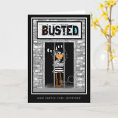 Carte Busted : "Thinking of you... obviously." (Fleur jaune)