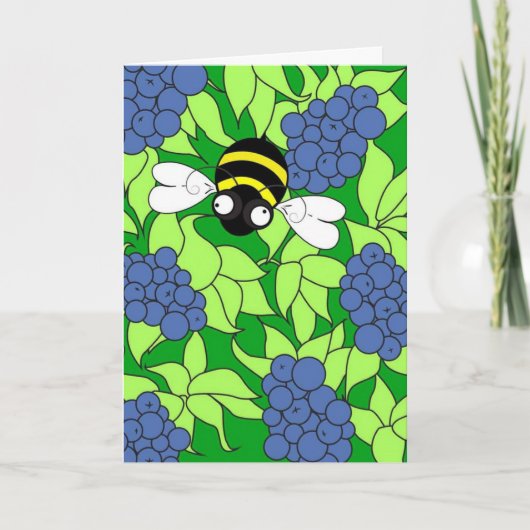 Carte Busy Busy Bee Collection - Blueberry Delight (Devant)