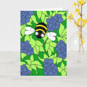 Carte Busy Busy Bee Collection - Blueberry Delight (Fleur jaune)