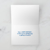 Carte Busy Getting Hammered Birthday (Intérieur)