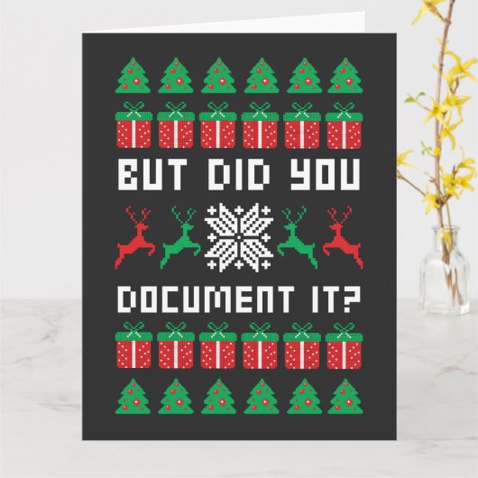 Carte But Did You Document it (Fleur jaune)