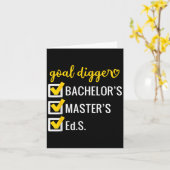 Carte But Digger Citations Inspirationnelles Éducation S (Fleur jaune)