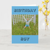 Carte But Keeper Birthday Boy Card (Fleur jaune)