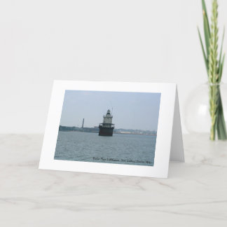 Carte Butler Flats Lighthouse, New Bedford Greeting Card