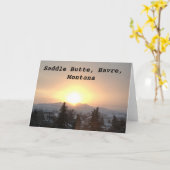 Carte Butte de selle, Le Havre Montana (Fleur jaune)