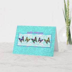 CARTE BUTTERFLITS ET NAUCHES ANNIVERSAIRE