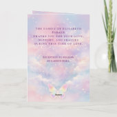 Carte Butterfly Celebration of Life Funeral Program (Dos)