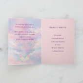 Carte Butterfly Celebration of Life Funeral Program (Intérieur)