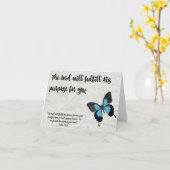 Carte Butterfly graduation Card-The Lord's Purpose (Fleur jaune)
