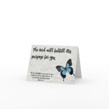 Butterfly graduation Card-The Lord's Purpose