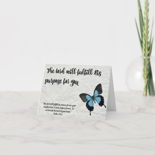 Carte Butterfly graduation Card-The Lord's Purpose (Devant)