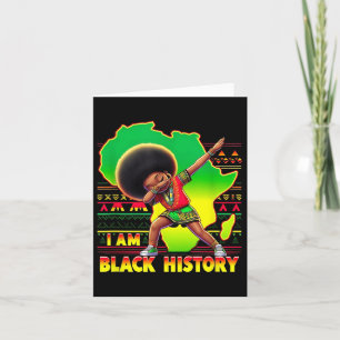 Carte Butterfly Kid Girl I Am Black History Mois Afrique
