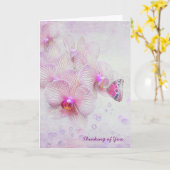 Carte Butterfly Orchid Thinking of You (Fleur jaune)