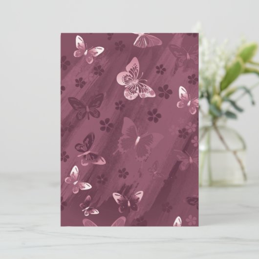 Carte Butterfly Pattern 16 (Debout devant)