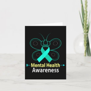 Carte Butterfly Ruban santé mentale Chemise santé mental