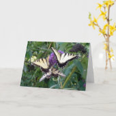 Carte butterflys de trio (Fleur jaune)