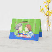 Carte Buzz blue Friends (Fleur jaune)