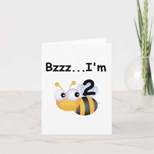 Carte Buzz Bumblebee 2e Anniversaire T-shirts et cadeaux (Devant)