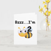 Carte Buzz Bumblebee 2e Anniversaire T-shirts et cadeaux (Fleur jaune)
