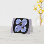 Carte Buzzing Bee's Birthday Wives (Fleur jaune)