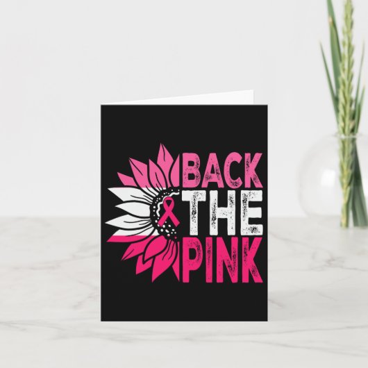 Carte Byck Pink Ribbon American Flag Cancer du sein A (Devant)